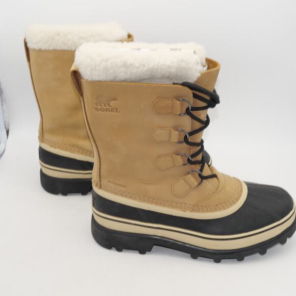 NEW Sorel Caribou Women's 6 WP Boots Insulated Winter Snow Buff Tan Brown - Picture 9 of 14